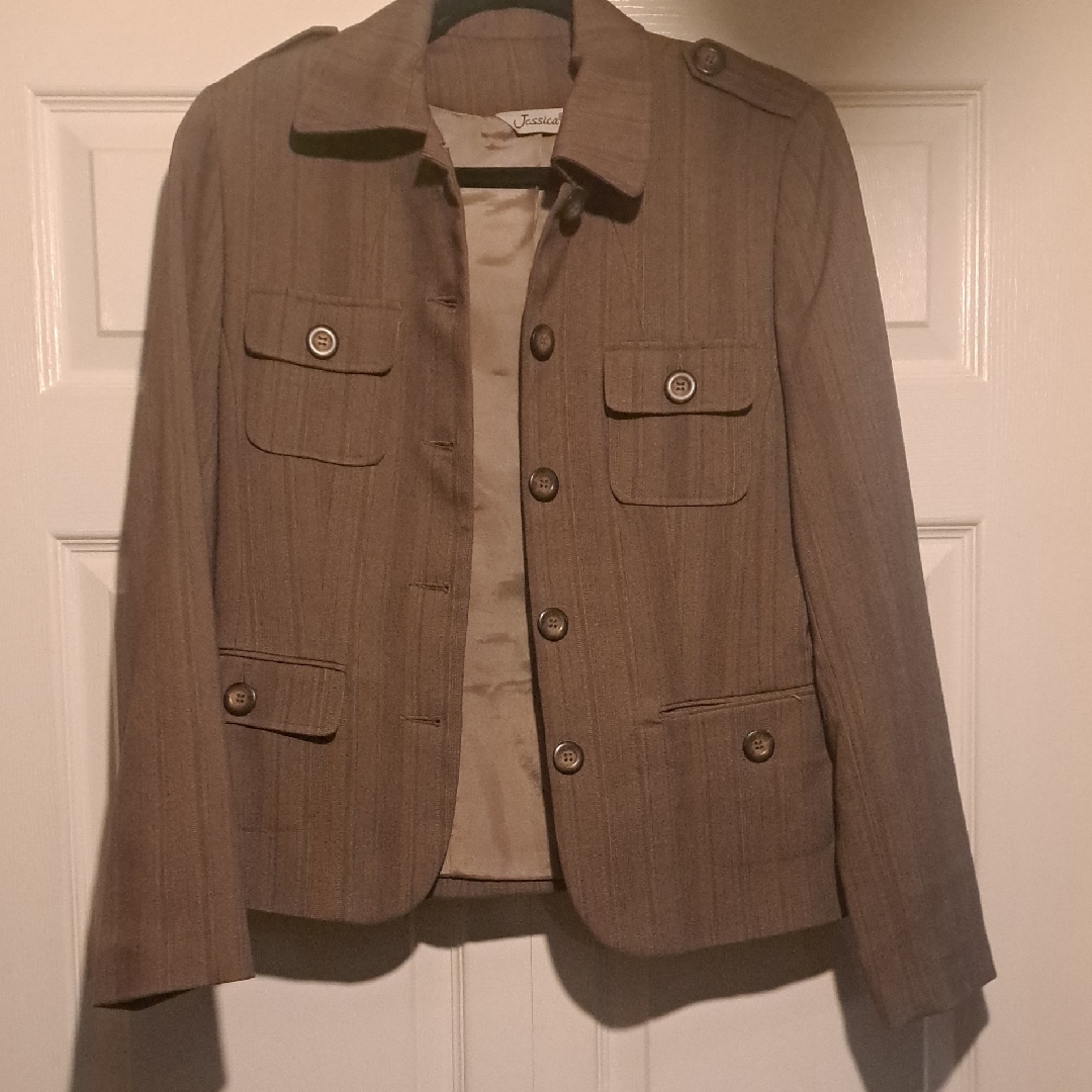 St. John's Bay Tan Button-Up Women's Blazer